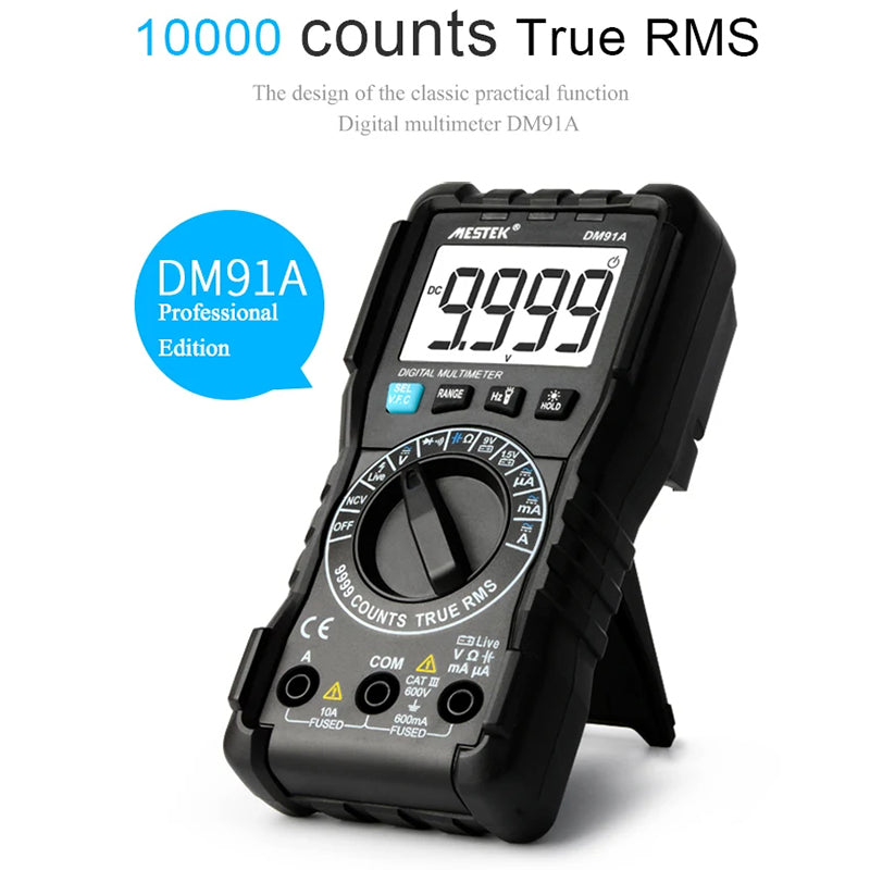 MESTEK DM91A 1999 Count Multimeter AC / DC Ammeter Voltmeter Capacitance Tester MESTEK DM91A 1999 Count Multimeter AC / DC Ammeter Voltmeter Capacitance Tester